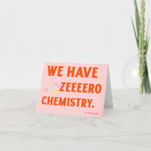 Zeeeero Chemistry Valentine's Card Feiertagskarte