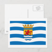 Zeeland Flag Postcard Postkarte (Vorne/Hinten)