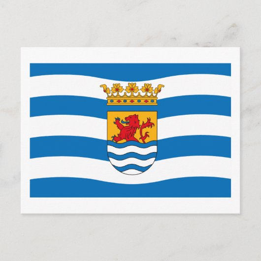 Zeeland Flag Postcard Postkarte (Vorderseite)