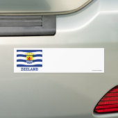 Zeeland-Flagge mit Namen Autoaufkleber (Auf Auto)