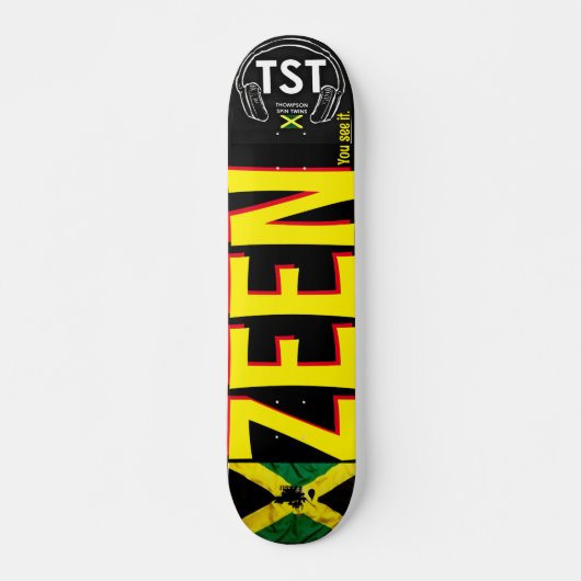ZEEN !!! 19,7cm Skateboard Deck (Vorne)