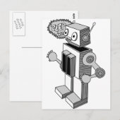 Zeep Zop Roboter Postkarte (Vorne/Hinten)