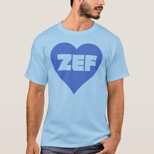 ZEF BLAU T-Shirt (Vorderseite)