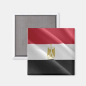 zEG002 EGYPT, Waving Flag, Afrika, Kühlschrank Magnet (Vorderseite/Rückseite)