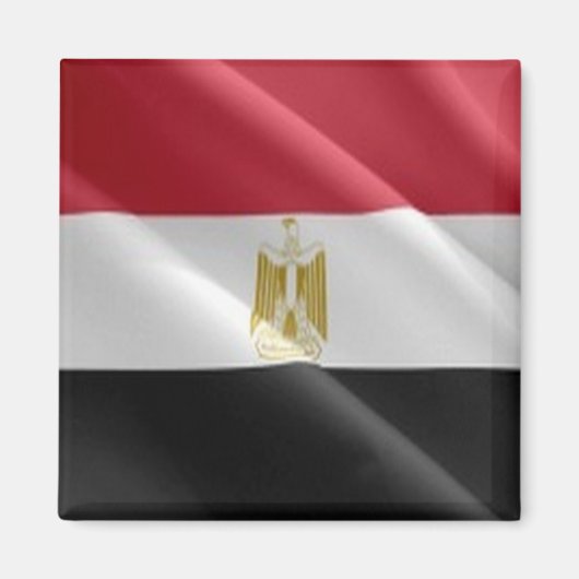 zEG002 EGYPT, Waving Flag, Afrika, Kühlschrank Magnet (Vorne)