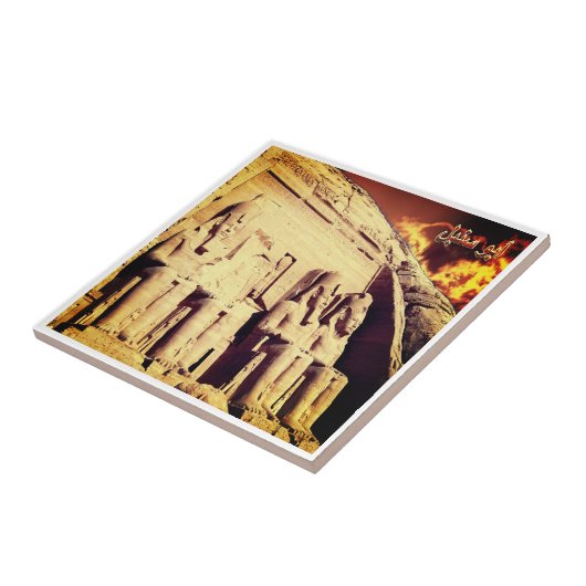 zEG023 ASSUAN, Ägypten, Abu Simbel, Afrika, Fliese (Seite)