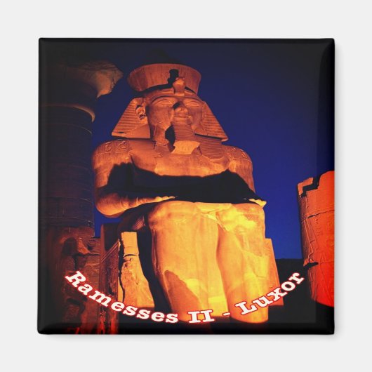 zEG038 LUXOR, Ramesses II, ÄGYPT, Afrika, Kühlschr Magnet (Vorne)