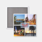 zEG059 HURGHADA, Red Sea, Mosaic, Africa, Fridge Magnet (Vorderseite/Rückseite)