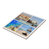 zEG062 Mosaik von HURGHADA in Ägypten Rotes Meer, Fliese (Seite)