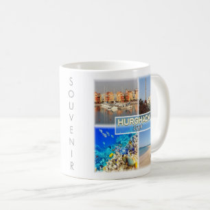 zEG062 Mosaik von HURGHADA in Ägypten Rotes Meer, Kaffeetasse