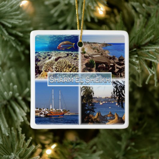 zEG063 SHARM EL SHEIK in Rotes Meer, ÄGYPTEN, Keramikornament (Baum)