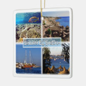 zEG063 SHARM EL SHEIK in Rotes Meer, ÄGYPTEN, Keramikornament (Links)