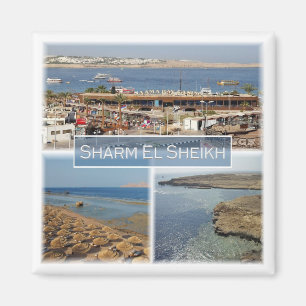 zEG064 SHARM EL SHEIK, Rotes Meer, Mosaik, Kühlsch Magnet