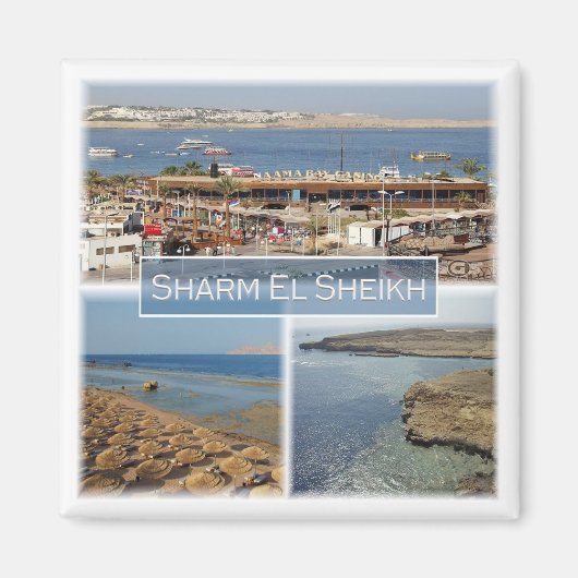 zEG064 SHARM EL SHEIK, Rotes Meer, Mosaik, Kühlsch Magnet (Vorne)