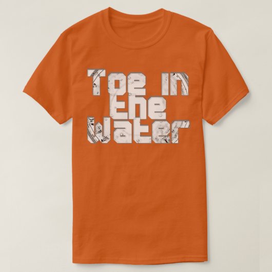 Zehe im Wasser T-Shirt (Design vorne)