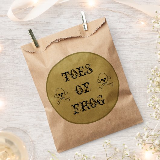 Zehen des Hexenzinkens Geschenktütchen (Ausgeschnitten)