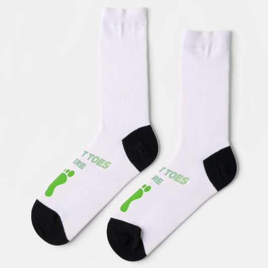 Zehen hier einsetzen socken (Linkes Detail)