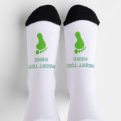 Zehen hier einsetzen socken (Oben)