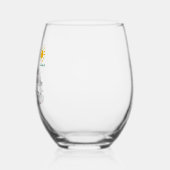 Zehen im Sandwein in meiner Hand Funny Cat Weinglas Ohne Stiel (Links)