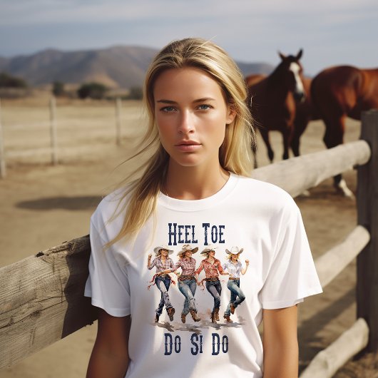 Zehenabsatz Line Dance T-Shirt