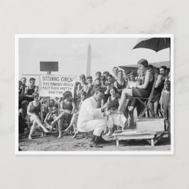 Zehenbehandlungen am Strand, 1922 Postkarte