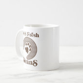 Zehenbohnen Katzenkuchen-Tasse Kaffeetasse (Vorderseite Links)