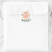 Zehenbohnenteam Runder Aufkleber (Tasche)