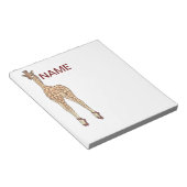 Zehengiraffe Notizblock (angewinkelt)