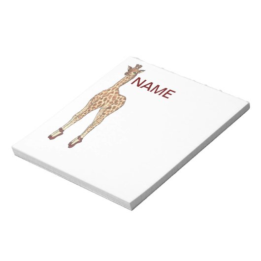 Zehengiraffe Notizblock (Rotiert)