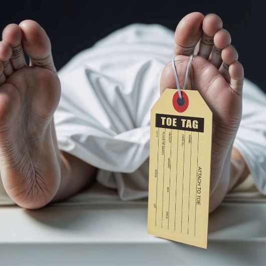 Zehenmarke Geschenkanhänger