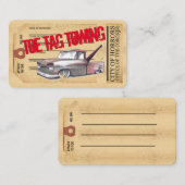 Zehenmarkierung Schleppen zeichnend Auto-Visitenka Visitenkarte (Vorne/Hinten)