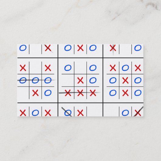 Zehenmuster Visitenkarte (Rückseite)