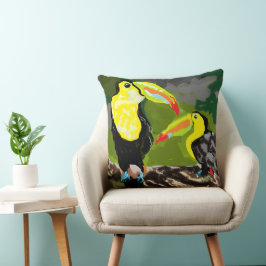 Zehenpilz : Paradiesvögel Kissen