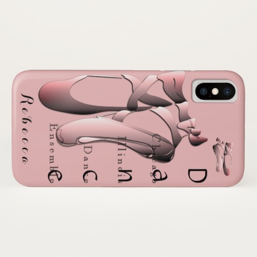 Zehenschuhe aus rosa Ballett Case-Mate iPhone Hülle (Rückseite (Horizontal))