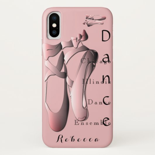 Zehenschuhe aus rosa Ballett Case-Mate iPhone Hülle (Rückseite)
