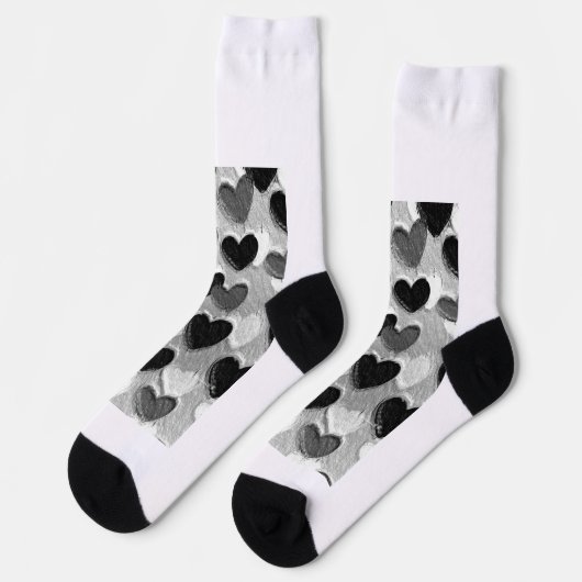 Zehenspitzen in Liebe Socken (Linkes Detail)