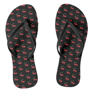 Zehensteg-Sandalen mit Kirschen Badesandalen