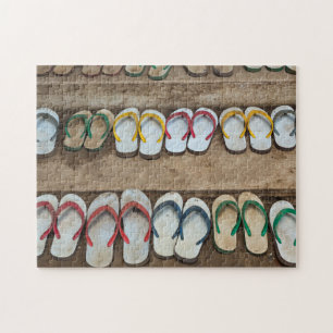 Zehenstegsandalen Puzzle