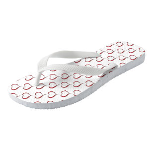 Zehenstegsandalen/Rote Herzen Badesandalen