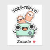 Zehenvierteljährlicher Funny Toe Pun Aufkleber (Blatt)