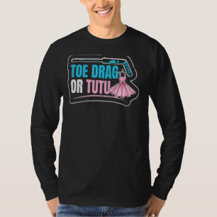 Zehenziehen oder Tutu-Angebot für einen Eishockeys T-Shirt