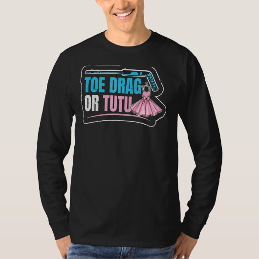 Zehenziehen oder Tutu-Angebot für einen Eishockeys T-Shirt (Vorderseite)
