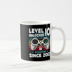 Zehn 10-jähriger Geburtstag Sohn Junge Lustiger Ga Kaffeetasse