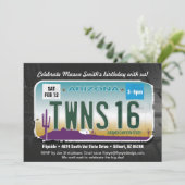 Zehn 16. Geburtstag Arizona Einladung (Stehend Vorderseite)