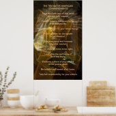 Zehn amerikanische Gebote Poster (Küche)