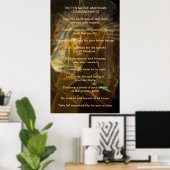 Zehn amerikanische Gebote Poster (Heimbüro)