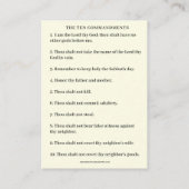 ZEHN ANTRÄGE MIT KINDERPRAYERKARTE VISITENKARTE (Rückseite)