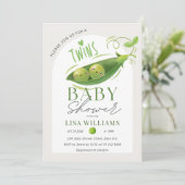 Zehn Babyduscherbsen in einem Pod Boys Mädchen neu Einladung (Stehend Vorderseite)