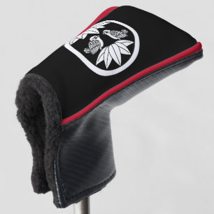 Zehn Bambus-Blätter und gegenüberliegende Spatzen Golf Headcover