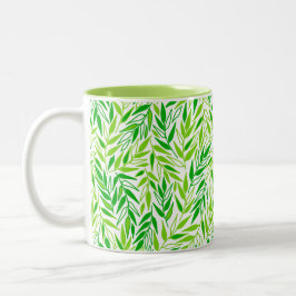 Zehn Blätter. Zweifarbige Tasse